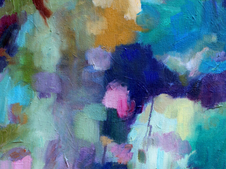 Detail_Ölmalerei mit dem Titel "Funky" von der Künstlerin VleoArt 3