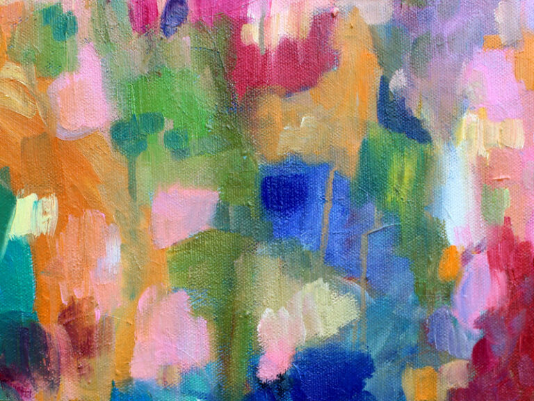 Detail_Ölmalerei mit dem Titel "Funky" von der Künstlerin VleoArt 2