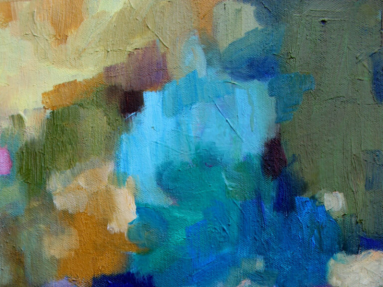 Detail_Ölmalerei mit dem Titel "Funky" von der Künstlerin VleoArt 5