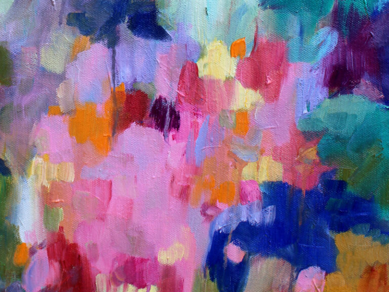 Detail_Ölmalerei mit dem Titel "Funky" von der Künstlerin VleoArt 1