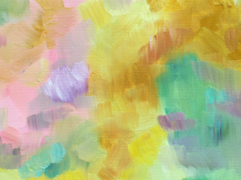 Detail_Ölmalerei "Lilypond" von der Künstlerin VleoArt 1