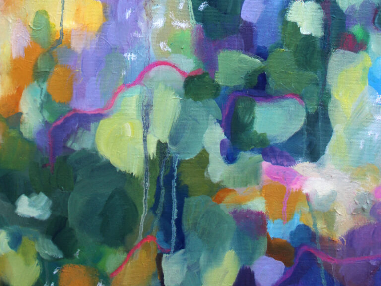 Detail_Ölmalerei Rainforest 4