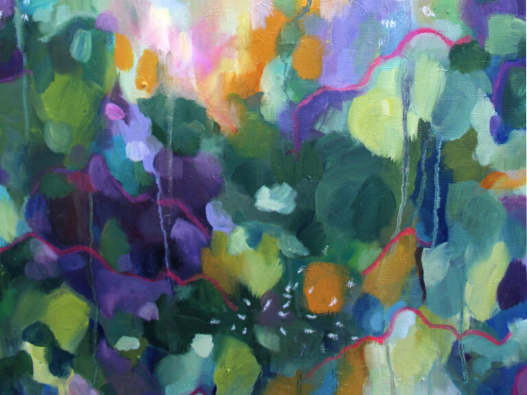 Detail_Ölmalerei Rainforest 2
