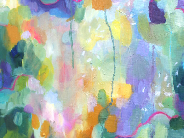 Detail_Ölmalerei Rainforest 1