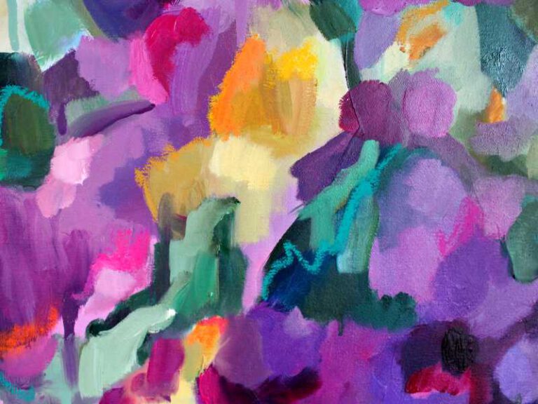 Detail_Abstrakte Malerei mit dem Titel " Through the Bushes"  2