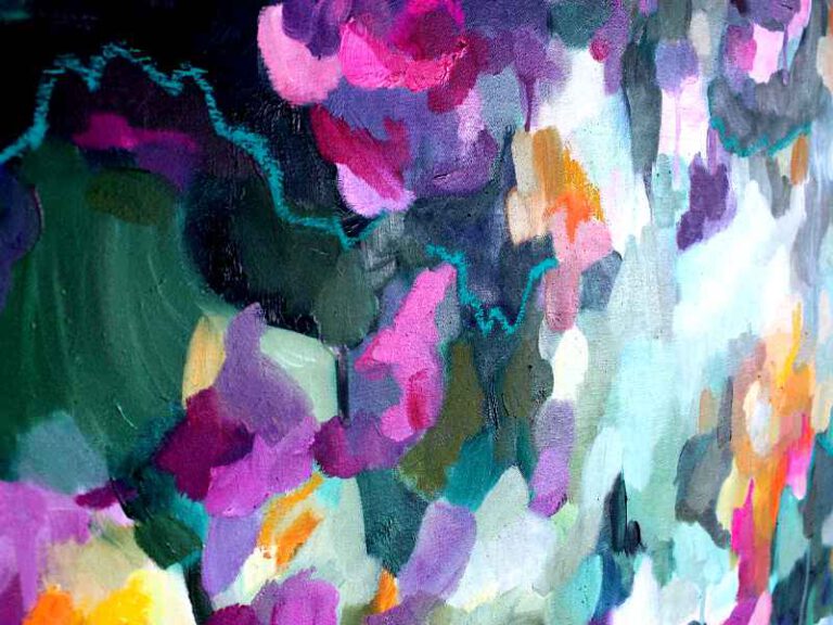 Detail_Abstrakte Malerei mit dem Titel " Through the Bushes"  3