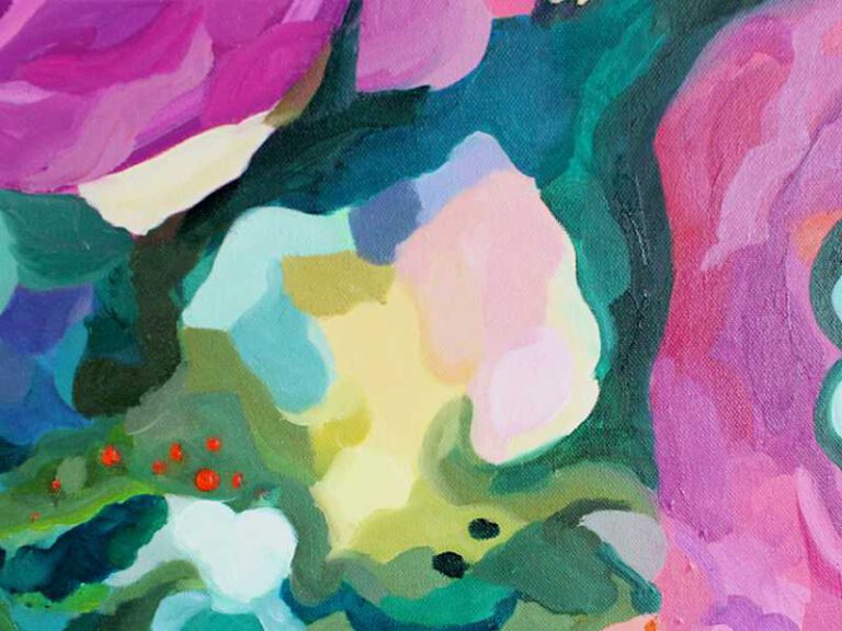 Detail_Abstraktes Bild "Lush" von der Künstlerin VleoArt 4