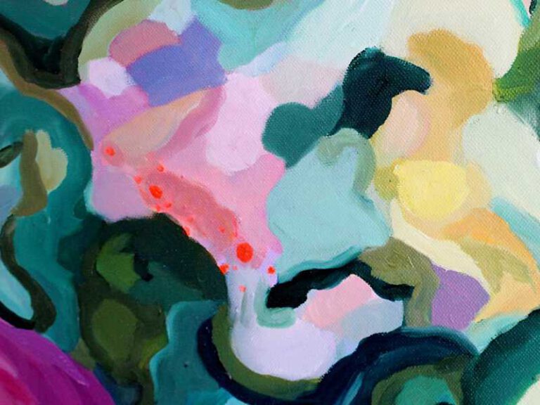 Detail_Abstraktes Bild "Lush" von der Künstlerin VleoArt 3