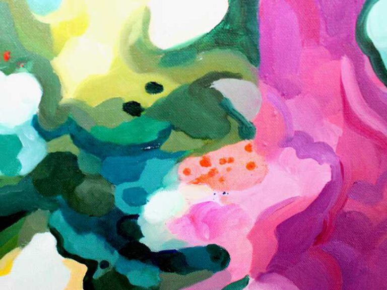 Detail_Abstraktes Bild "Lush" von der Künstlerin VleoArt 2