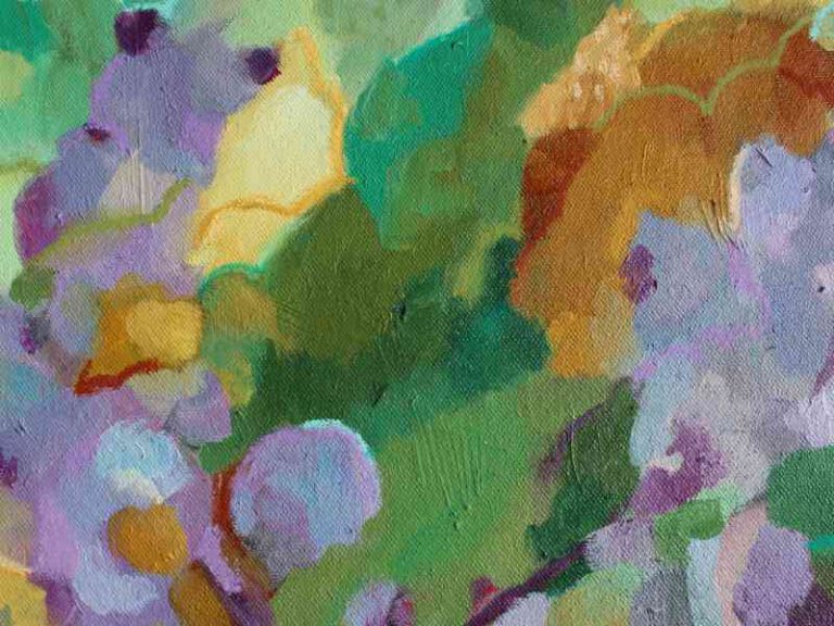 Detail Abstrakte Ölmalerei mit dem Titel "Long Walk"  von der Künstlerin VleoArt 4