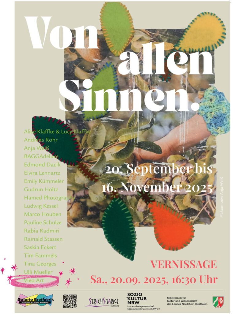 Ausstellungsplakat Brotfabrik von allen Sinnen mit kringel