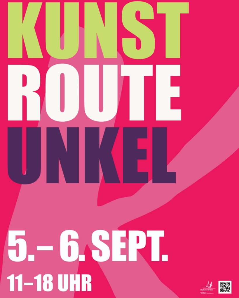 Flyer: Kunstroute Unkel, vom 05.-06. September von 11:00-18:00 Uhr